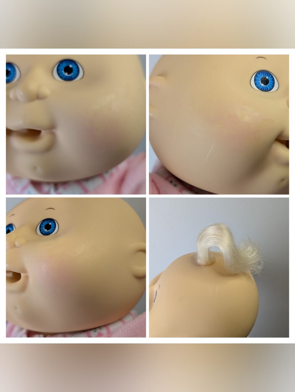Vintage 1993 Cabbage Patch Naptime Baby Doll Swaddle Baby Blanket, Cup, Pacifier - Picture 13 of 13
